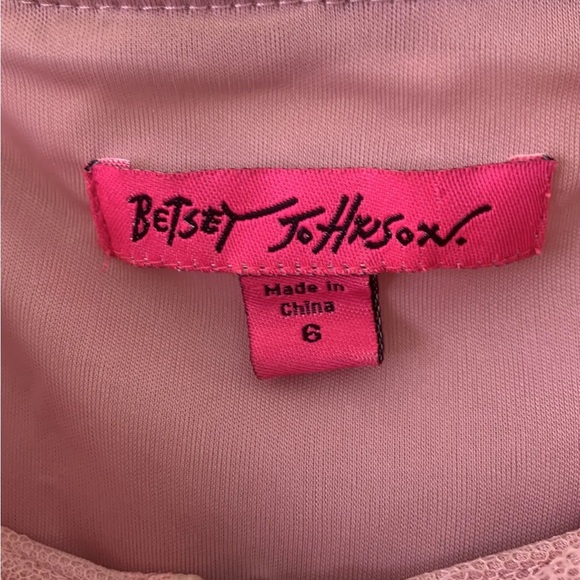 Betsey Johnson Pink Tulle Dress with Black Accents - Picture 7 of 9